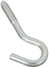 National Hardware 2156BC Series N220-889 Screw Hook, 3/8 in Opening, 4-7/8 in L, Steel, Zinc